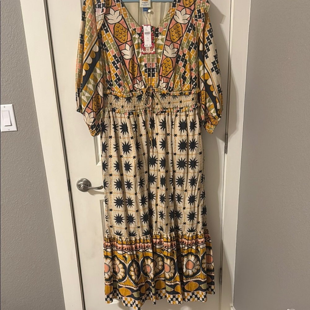 FARM Rio Colorful Pineapple Print Dress